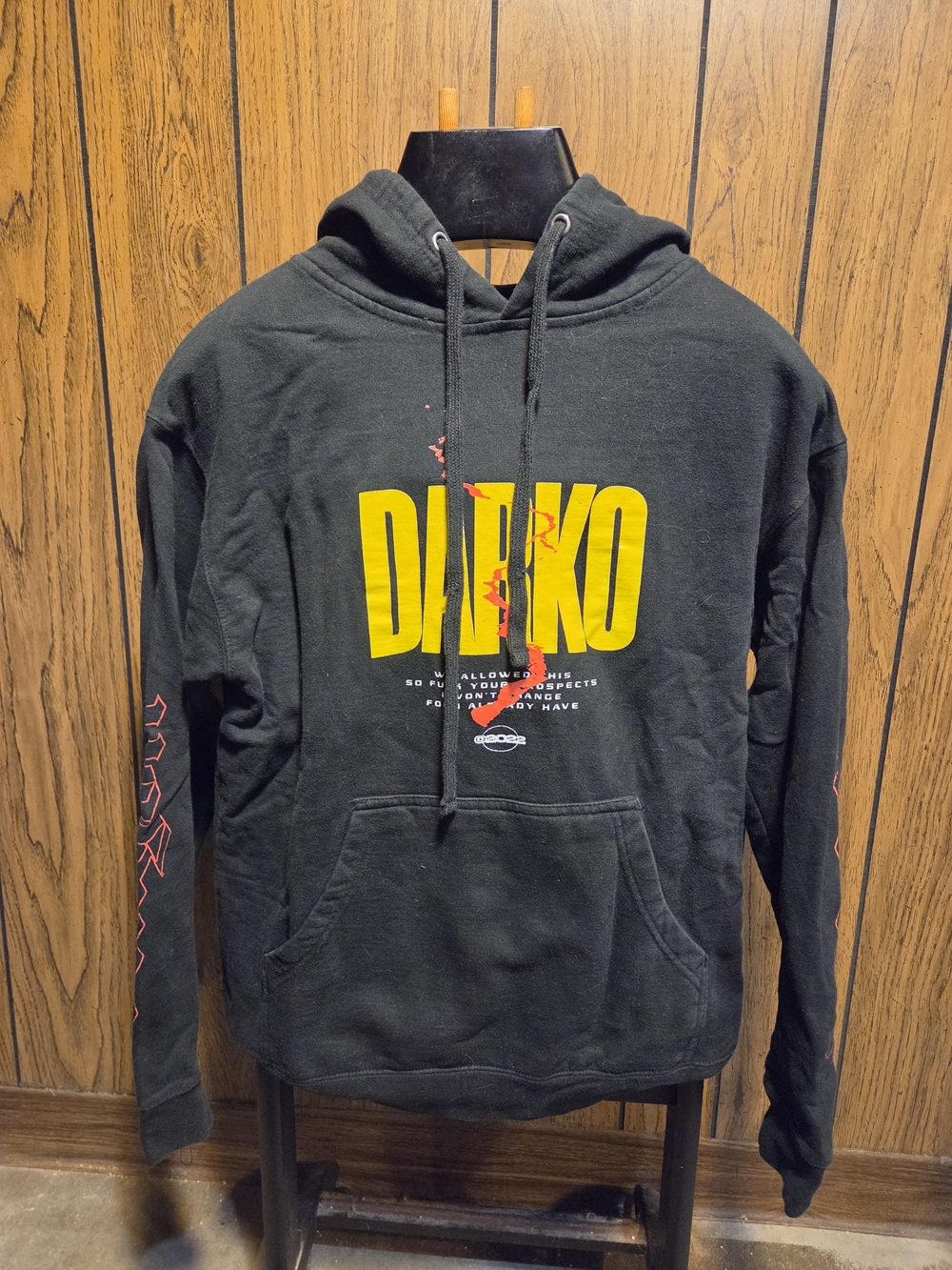 Darko Band  Hoodie 2022 Dragon Chaser Medium Official Merch Graphics Front Back